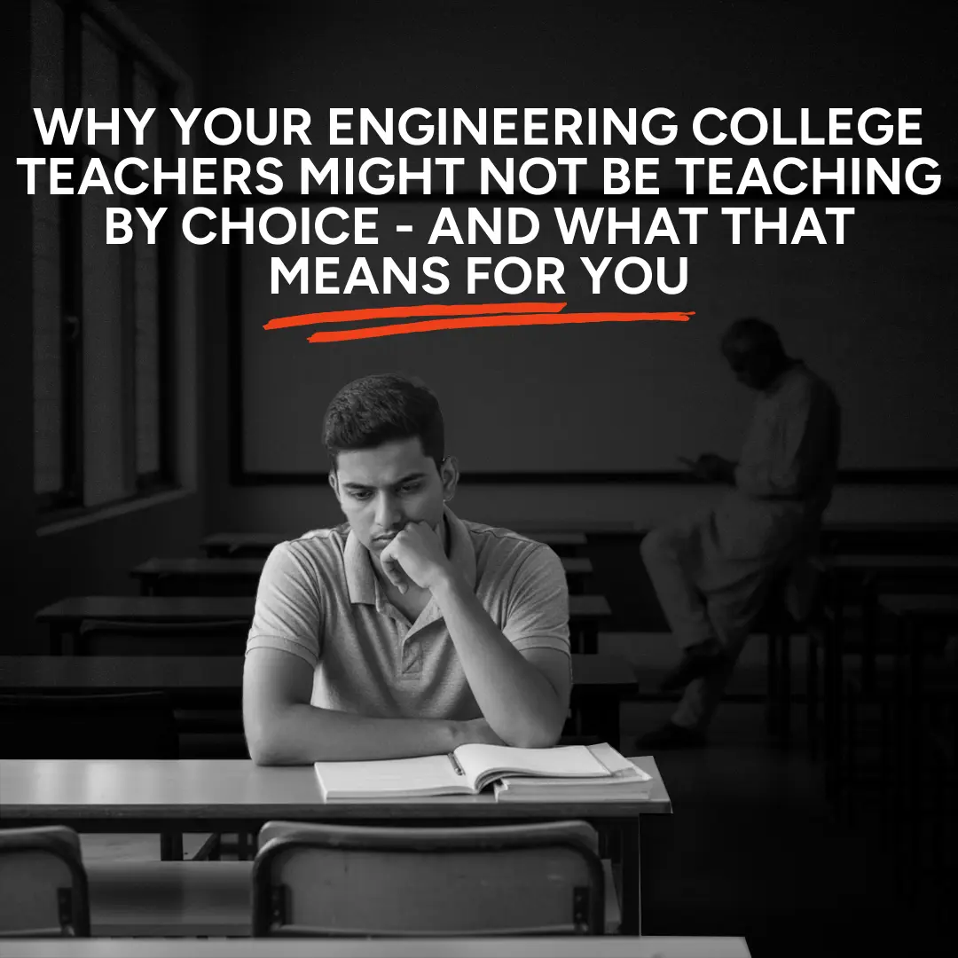 Why Your Engineering College Teachers Might Not Be Teaching by Choice - And What That Means for You
